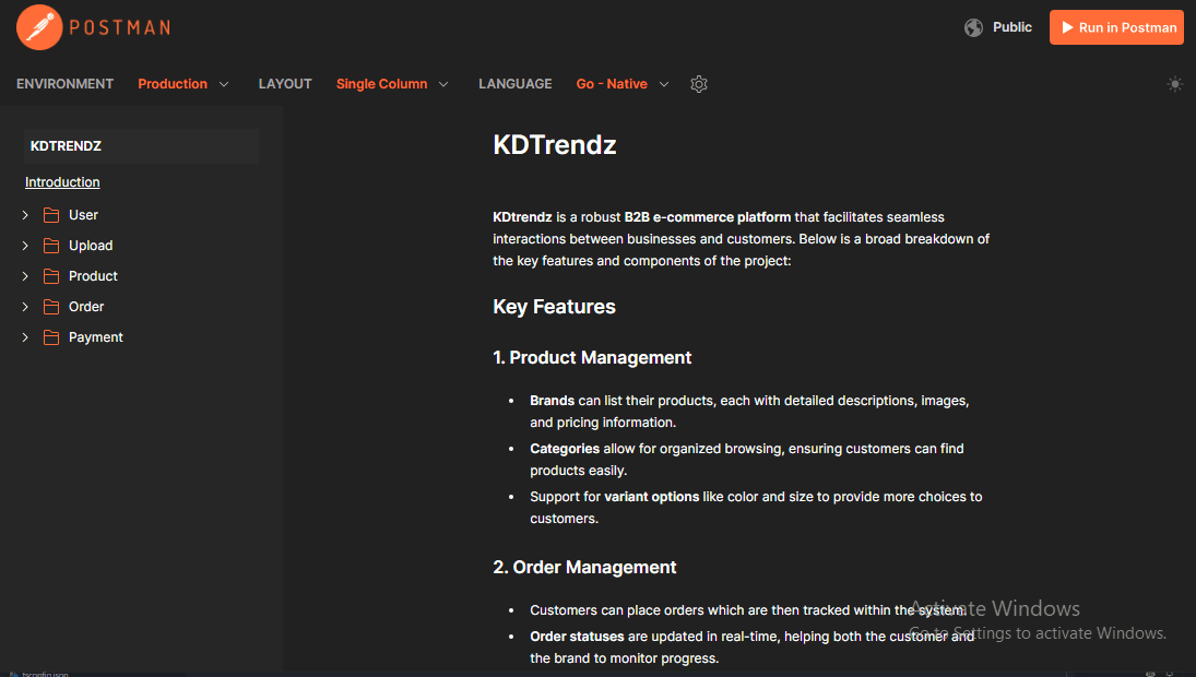 Krendzy B2B Ecommerce Application